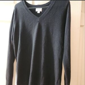 Croft & Barrow Black V-Neck Sweater